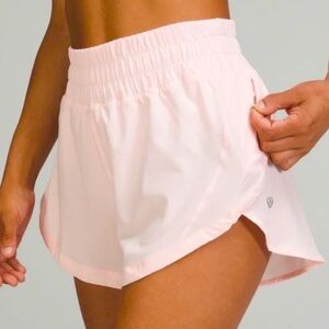 Lululemon High Rise Tracker Short Strawberry Milkshake pink size 6